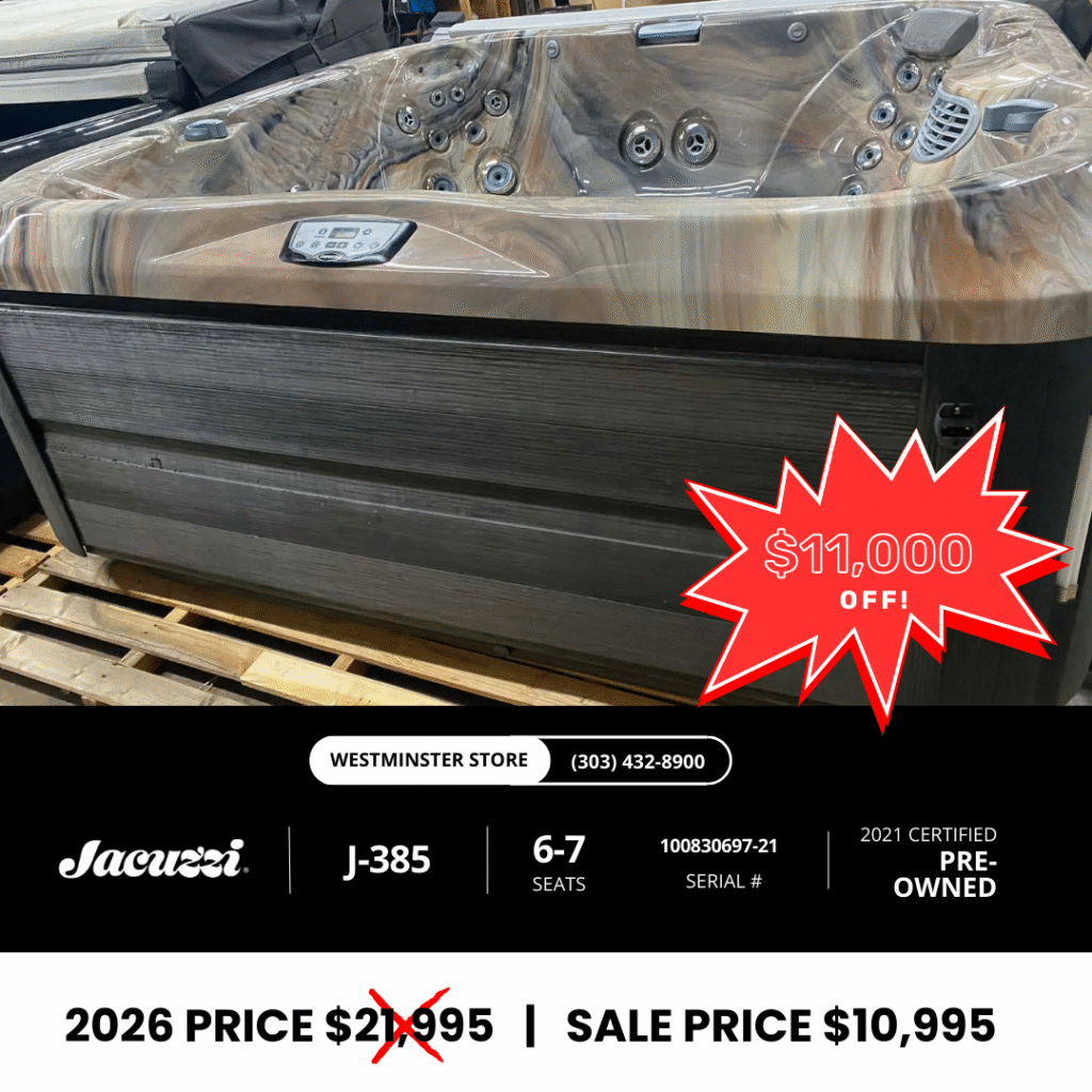 Jacuzzi Clearance hot tubs on sale in Colorado