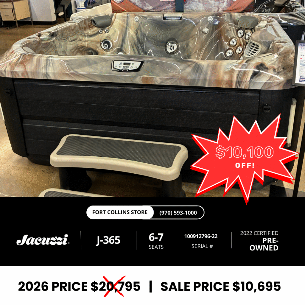Jacuzzi Clearance hot tubs on sale in Colorado