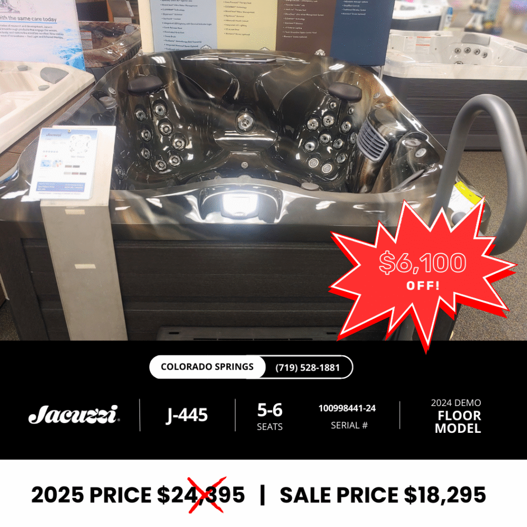 JACUZZI hot tub sale clearance floor model in Colorado J-445