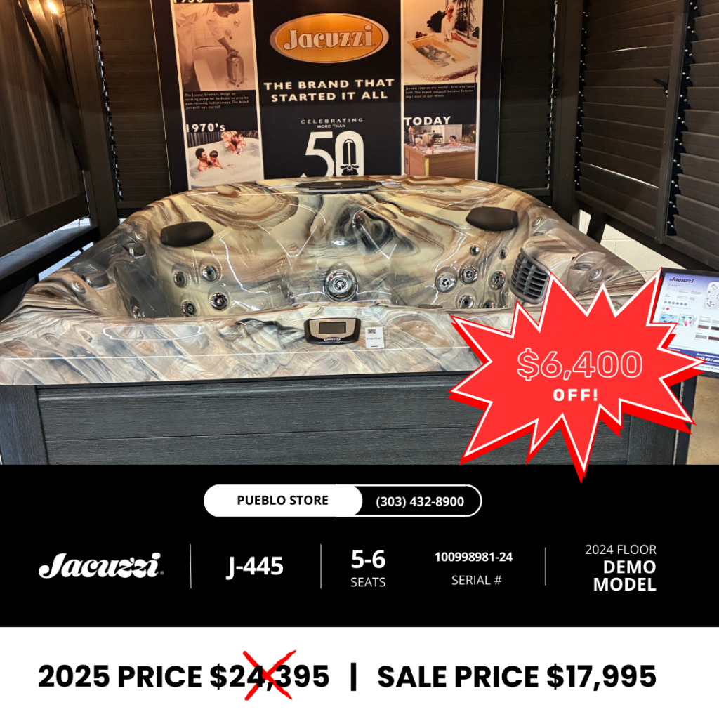 JACUZZI 445 ON SALE CLEARANCE HOT TUB