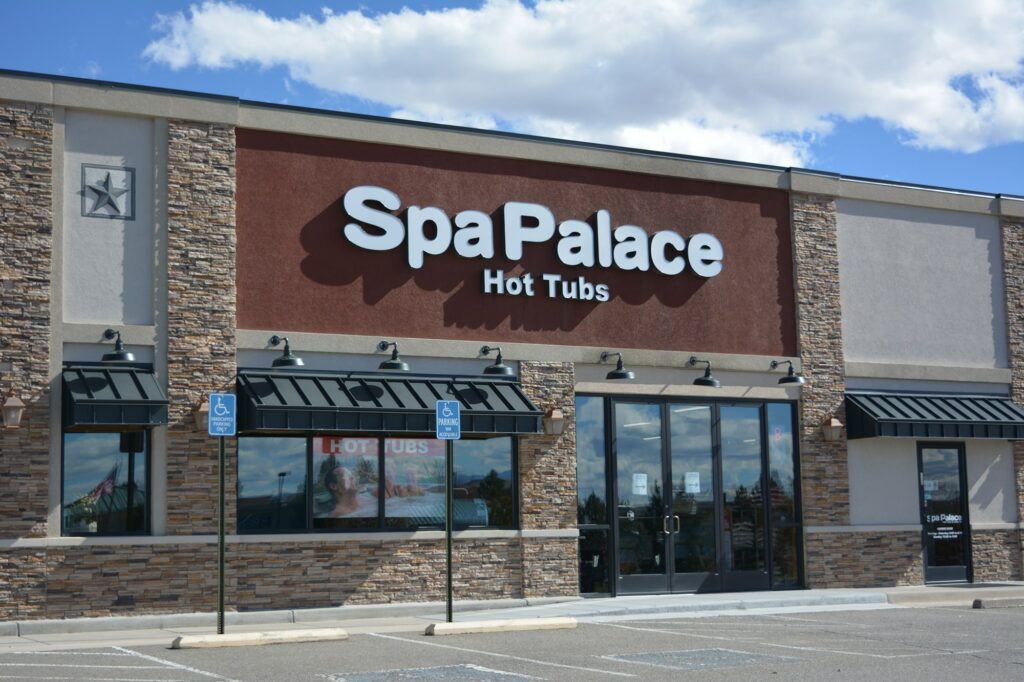 Spa Palace Parker Colorado hot tub showroom