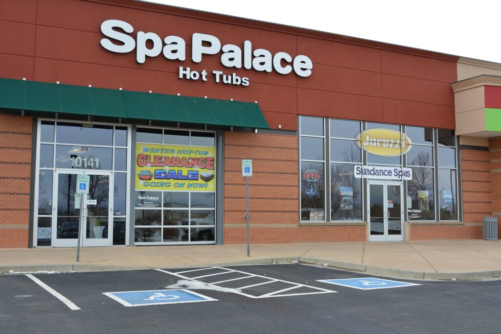 Spa Palace Westminster Denver Colorado hot tub showroom