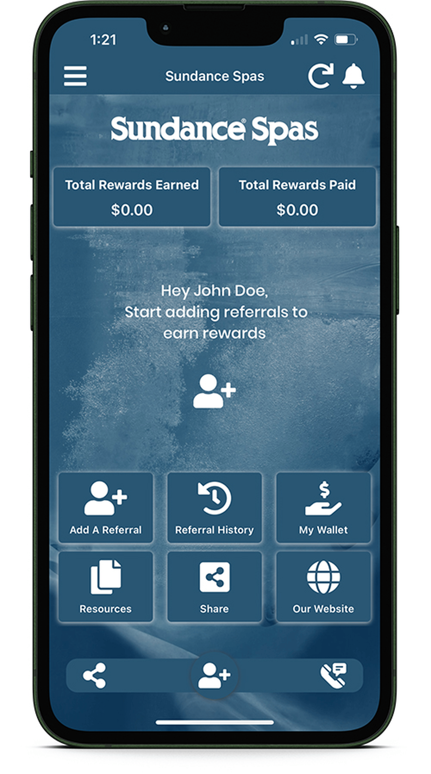 Referral Programs - Spa Palace Sundance spas download the app, refer a friend