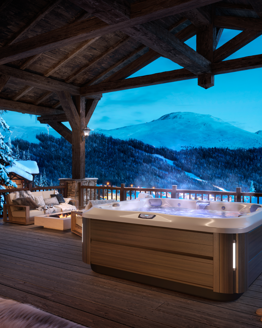 Jacuzzi Hot Tub in the mountains in Colorado.