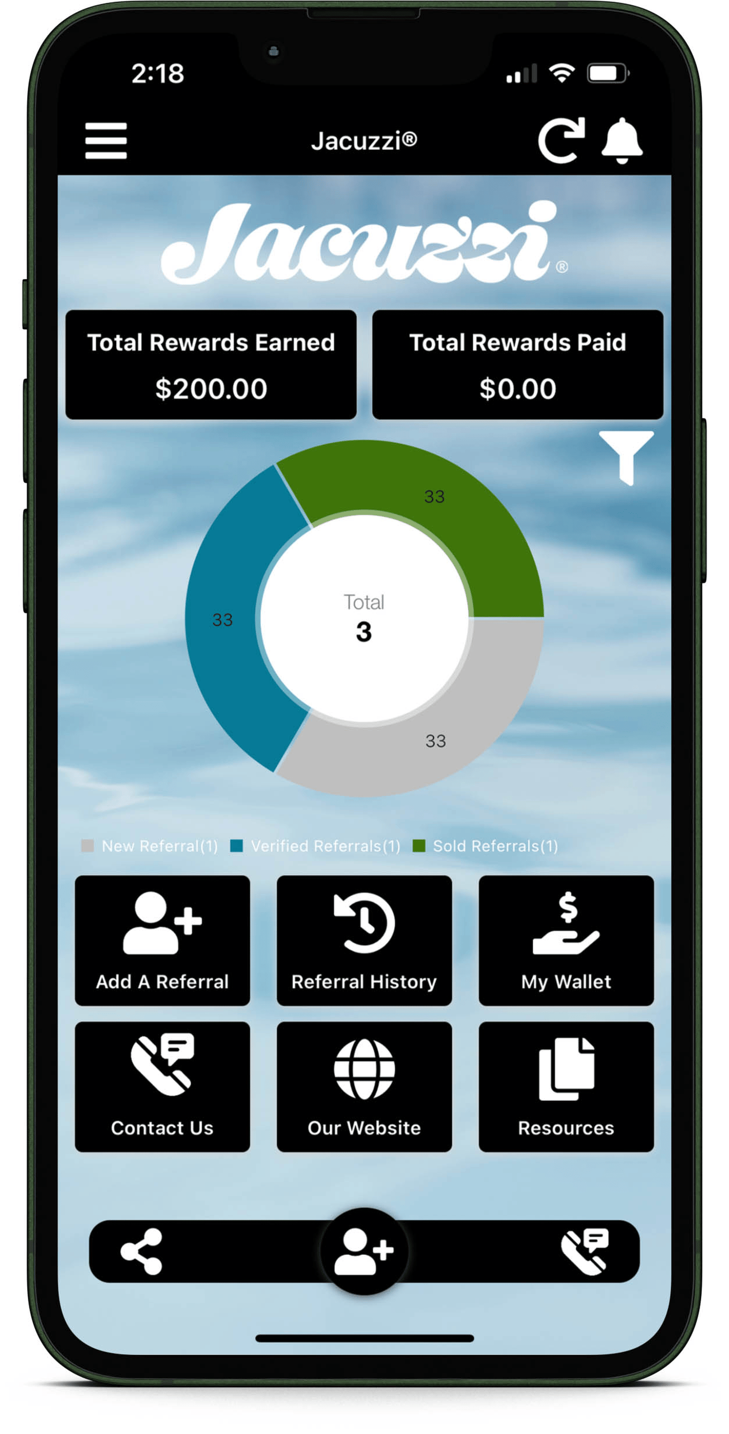 Referral Programs - Spa Palace Jacuzzi hot tubs and Sundance spas refer a friend app